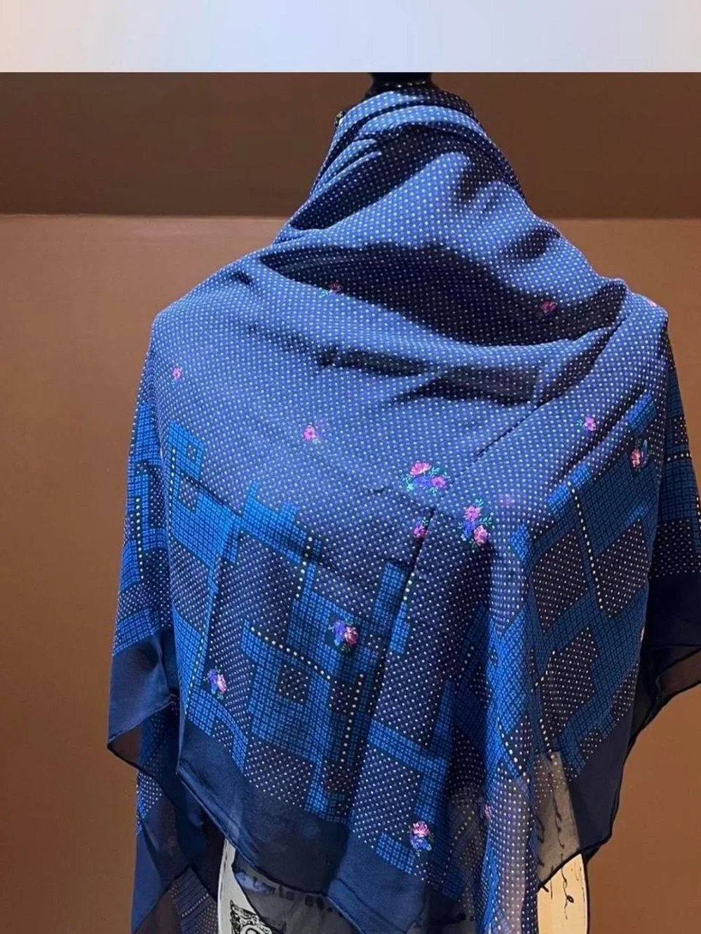 Four different print scarves for hair